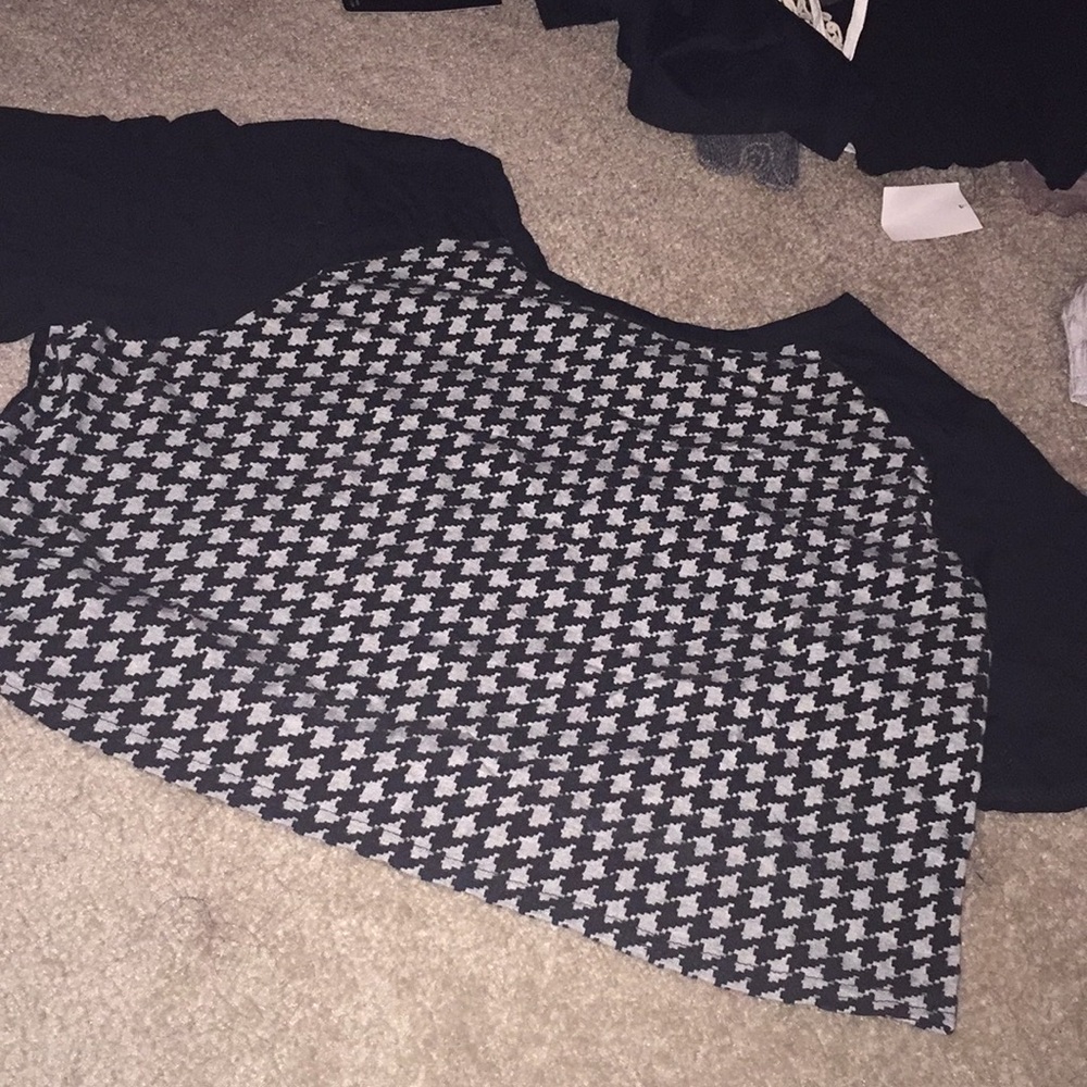 Misguided houndstooth crop top new